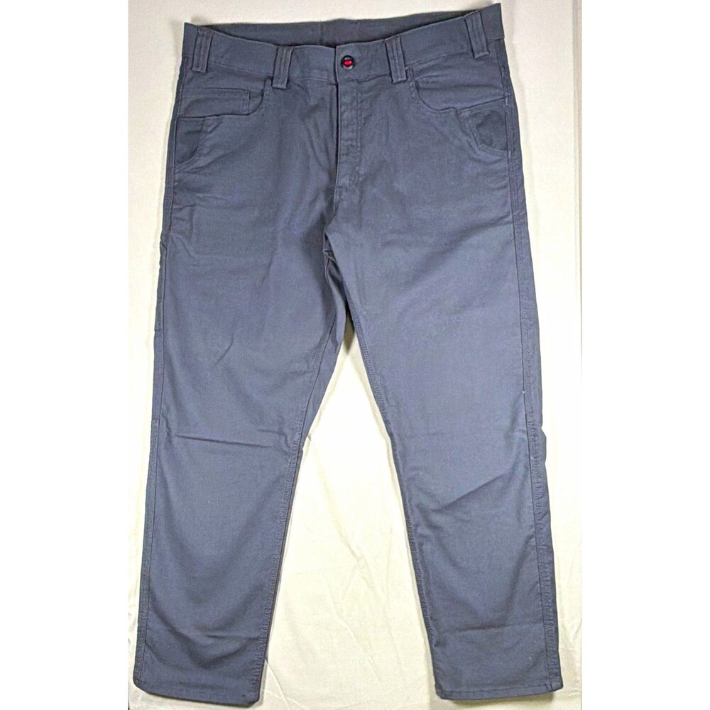 Milwaukee Heavy Duty Flex Work Pants Regular Fit Gray 38x30 Canvas MPN 701G-3830